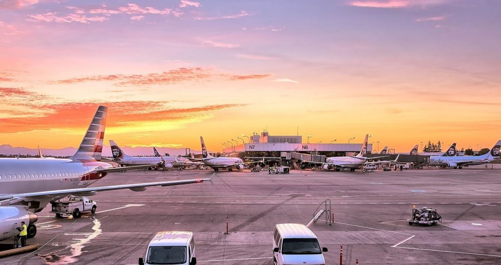 שהיית מטוסים בשדה תעופה גדול